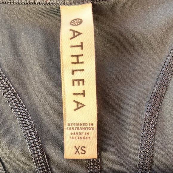 Host Pick! Athleta racerback tanktop in navy. Size X-small. In GUC. - Picture 7 of 8